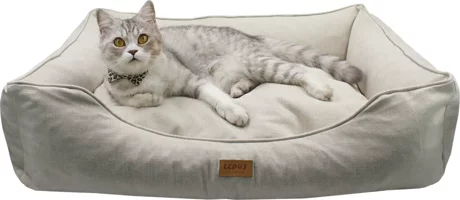 Lepus Mia Premium Kedi ve Köpek Yatağı Xlarge Krem 69x95x26 Cm
