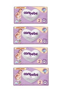 Canbebe 2 Numara Bantlı Bebek Bezi 168 Adet
