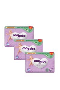 Canbebe 4 + Numara Bantlı Bebek Bezi 3x68 Adet