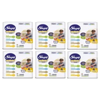 Sleepy Extra 6 Numara Organik Cırtlı Bebek Bezi 6x16 Adet