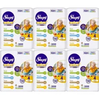 Sleepy Extra 4 Numara Organik Cırtlı Bebek Bezi 6x96 Adet