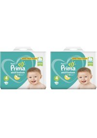 Prima Aktif Bebek Maxi 4 Numara Cırtlı Bebek Bezi 2x76 Adet
