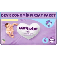 Canbebe Maxi Dev Ekonomik Fırsat Paketi 4 Numara Bantlı Bebek Bezi 480 Adet