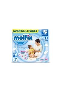 Molfix Extra Large 6 Numara Cırtlı Bebek Bezi 32 Adet