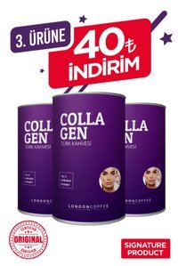 London Coffee Collagenli Türk Kahvesi Toz Kolajen 3x250 gr