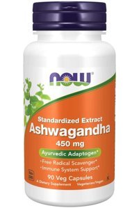 Now Ashwagandha Extract Kapsül Kolajen 90x450 mg