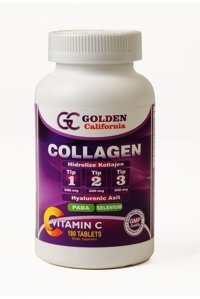 Golden California Hidrolize Collagen Tablet Kolajen 180 Tablet