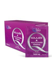 Qlife Collagen Multivitamin Mineral Saşe Kolajen 30x5000 mg