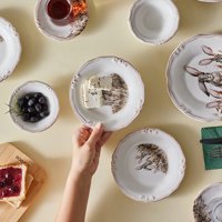 Karaca Bunny Yuvarlak Desenli 12 Parça 2 Kişilik Stoneware Seramik Kahvaltı Takımı Çok Renkli