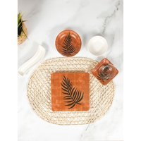 Byz Home Pine Kare Desenli 26 Parça 6 Kişilik Stoneware Kahvaltı Takımı Çok Renkli