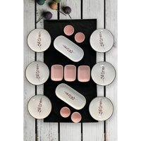 Keramika Sakura Desenli 15 Parça 6 Kişilik Seramik Kahvaltı Takımı Beyaz