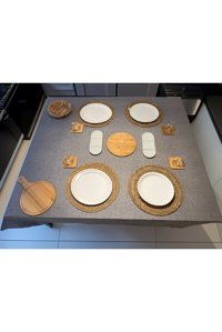 Nb Nero Bagno 4Bmbprsln1 21 Parça 4 Kişilik Bambu Kahvaltı Takımı Beyaz