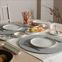 Pierre Cardin Ethnic Light Desenli 28 Parça 6 Kişilik Porselen Kahvaltı Takımı Gri