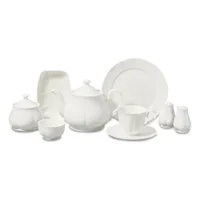 Korkmaz Diana Collection A8819 30 Parça 6 Kişilik Porselen Kahvaltı Takımı Beyaz
