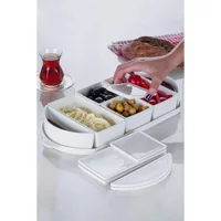 Acar Bianco Perla Oval 7 Parça Porselen Kahvaltı Takımı Beyaz