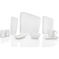 Schafer Weekend Beyaz03 36 Parça 6 Kişilik Porselen Kahvaltı Takımı Beyaz