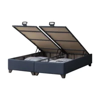 Weltew Home Star 180 x 200 cm Ayrılabilen Başlıksız Çift Kişilik Sandıklı Baza Füme
