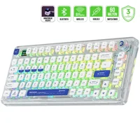 GamePower Gasket Pro RGB Wireless/Bluetooth/Kablolu Mekanik Blue Switch İngilizce Q Gasket Gaming Klavye