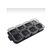 Molina Home Mega 17 Parça 4 Kişilik Plastik Kahvaltı Takımı Siyah