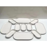 Bestofhome Bhtoo1 Oval 11 Parça 4 Kişilik Cam Kahvaltı Takımı Beyaz