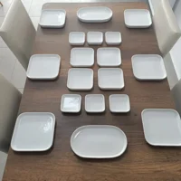 Trend Bibu Şef Modern 18 Parça 6 Kişilik Seramik Kahvaltı Takımı Beyaz