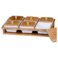 Acar Porj-010163 Kare 6 Parça Porselen Kahvaltı Takımı Beyaz