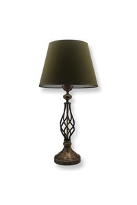 Lampada Verona Eskitme Yeşil Tekli Metal Tek Ayak Abajur Yeşil