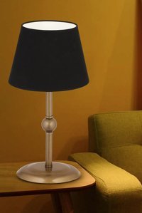Apliqa Semira Siyah Retro Tekli Metal Tek Ayak Abajur Eskitme