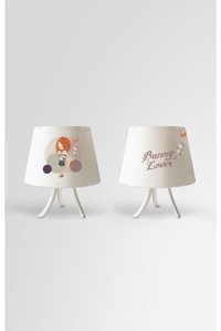Popcorn Kids Pettıng 2'Li Plastik 3 Ayaklı Abajur Beyaz