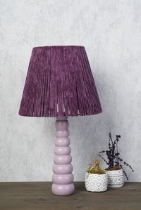Hmydesign Frisby Lila Mor Tekli Pvs Tek Ayak Abajur Lila - Mor