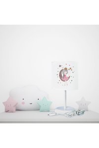 Mekta Home Prenses Ve Geometrik Tekli Kumaş Tek Ayak Abajur Çok Renkli