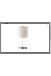 Ikea Ingared Tekli Metal Tek Ayak Abajur Bej