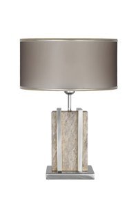 Vinner Marble Krom Orego Tekli Metal Tek Ayak Abajur Siyah