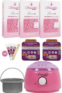 Smoothly 1+1 Boncuk Ağda Makinesi + 3xBoncuk Ağda + 2xKarınca Yağı + 4xTemizleme Mendiili + Spatula