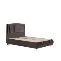 Kayra 160 x 200 cm Ayrılabilen Başlıksız Çift Kişilik Sandıklı Baza Siyah