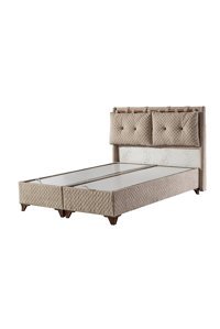 Hammak Home Moon 180 x 200 cm Ayrılabilen Başlıklı Çift Kişilik Sandıklı Baza Seti Kahverengi