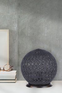 Hmydesign Balle Antresit Gri Ipaj-56 Tekli Metal Tek Ayak Abajur Gri