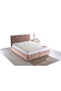 Alf Plus 200 x 200 cm Ayrılabilen Başlıksız Çift Kişilik Sandıklı Baza Seti Pudra