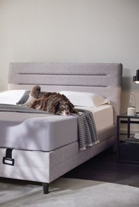Yataş Supreme Pedic 100 x 200 cm Başlıklı Çift Kişilik Sandıklı Baza Seti Bej