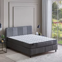 Yataş Wool Sense 100 x 200 cm Yataklı Başlıklı Çift Kişilik Sandıklı Baza Seti Koyu Gri