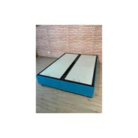 İpek Mobilya Manolya 180 x 200 cm Başlıksız Çift Kişilik Sandıklı Baza Mavi