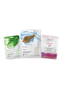 Jkosmec Green Tea-Snail-Solution Collegen Nemlendiricili Soyulabilir Kağıt Yüz Maskesi