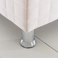 Alf Cyristal Plus 140 x 190 cm Ayrılabilen Başlıklı Çift Kişilik Sandıklı Baza Seti Krem