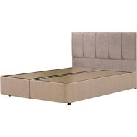 Mobilya Dükkanım Eko 140 x 200 cm Ayrılabilen Başlıklı Çift Kişilik Sandıklı Baza Seti Bej