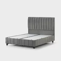 Armis Alegra 180 x 200 cm Başlıksız Çift Kişilik Sandıklı Baza Antrasit
