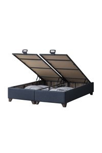 Weltew Home Voga 160 x 200 cm Ayrılabilen Başlıksız Çift Kişilik Sandıklı Baza Füme