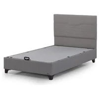 Armis Neon 200 x 200 cm Başlıksız Çift Kişilik Sandıklı Baza Gri