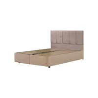 Mobilya Dükkanım Eko 180 x 200 cm Ayrılabilen Başlıklı Çift Kişilik Sandıklı Baza Seti Bej