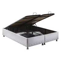Weltew Home Hürrem 160 x 200 cm Ayrılabilen Başlıksız Çift Kişilik Sandıklı Baza Beyaz