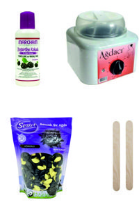Sesu 1+1 Boncuk Ağda Makinesi + Kömürlü Boncuk Ağda + Spatula + Temizleme Yağı
